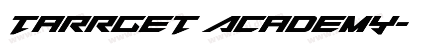 Tarrget Academy字体转换